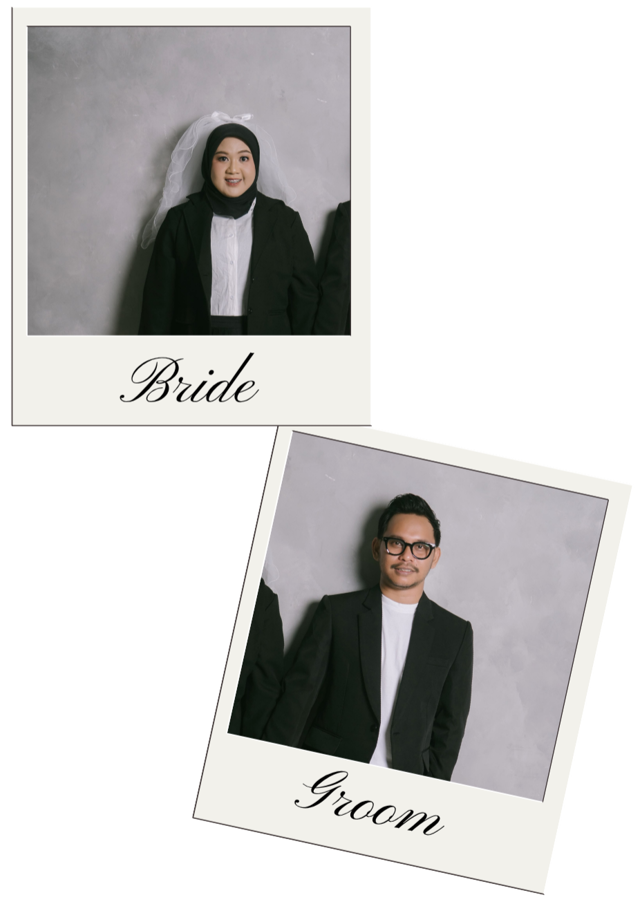 Polaroid Bride dan Groom